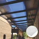 Ver imagem 5 de Kit Policarbonato Cristal 4mm 4,00m X 1,00m - Perfis Bronze