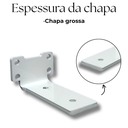 Ver mais imagens de 2 Suportes Mão Francesa Design Invisível 10cm Fixação de Parede para Prateleira Branco