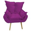 Ver imagem 1 de Poltrona Opala Roxo Slk Decor