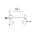 Ver imagem 2 de Poltrona Namoradeira Nina com Base Romero Brito