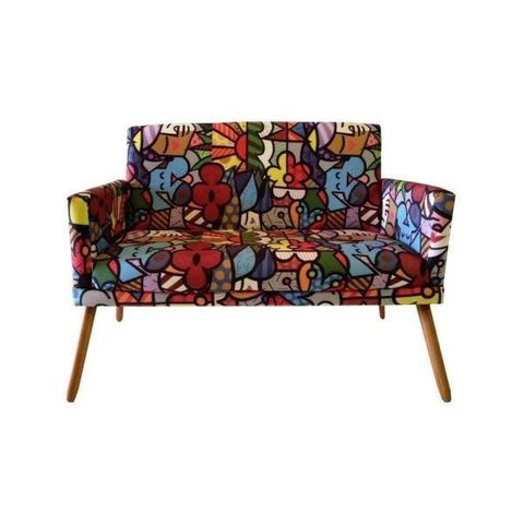 Poltrona Namoradeira Nina com Base Romero Brito