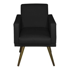 Poltrona Nina com Base Preto SLK Decor