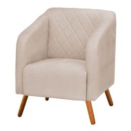 Poltrona Silmara Bege SLK Decor - 2