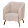Poltrona Silmara Bege SLK Decor - 2