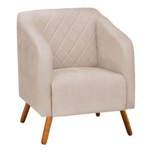 Poltrona Silmara Bege SLK Decor