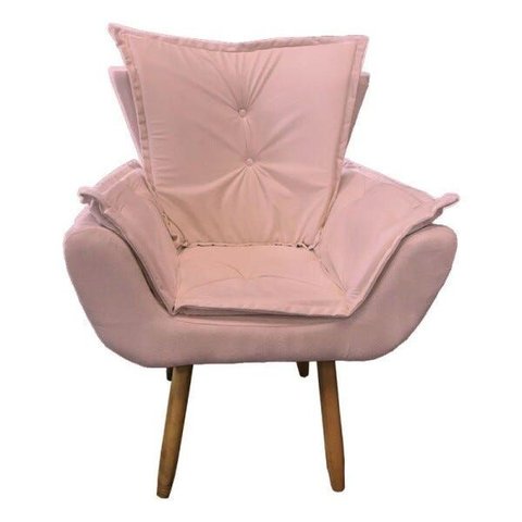 Poltrona Emília Plus Rosa Claro Slk Decor
