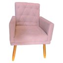 Ver imagem 1 de Poltrona Diva Rosa Claro Slk Decor