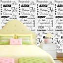 Ver imagem 3 de Papel De Parede Palavras Amor Paz Alegria Fé Vitoria Beleza