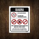 Ver imagem 1 de Placa Regras Normas Uso Quadra 27x35