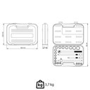 Ver imagem 3 de Jogo Soquetes Estriados Tramontina Master Encaixe 1/2" Acabamento Cromado Maleta 22 Peças 43600022