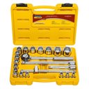 Ver imagem 6 de Jogo Soquetes Estriados Tramontina Master Encaixe 1/2" Acabamento Cromado Maleta 22 Peças 43600022