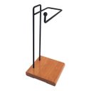 Ver imagem 4 de Porta Toalha de Rosto Steelwood M292 Preto Fosco para Bancada com Pé de Madeira