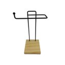 Ver imagem 5 de Porta Toalha de Rosto Steelwood M292 Preto Fosco para Bancada com Pé de Madeira