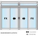 Ver imagem 3 de Janela de Alumínio 4 Folhas com Basculante -1,20x2,00