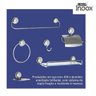 Kit Acessórios para Banheiro de Aço Inox com 6 peças Linha Inoox Steel Design - 4