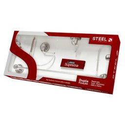 Kit Acessórios Luxo Para Banheiro de Metal Com 5 Peças Suprema - 2