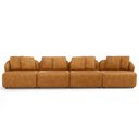 Ver imagem 6 de Sofá 4 Lugares para Sala de Estar Living 308cm Arlo F04 Couríssimo Whisky - Lyam Decor