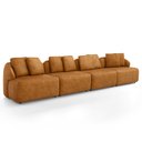 Ver imagem 5 de Sofá 4 Lugares para Sala de Estar Living 308cm Arlo F04 Couríssimo Whisky - Lyam Decor