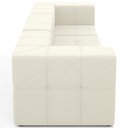 Ver imagem 5 de Sofá 3 Lugares para Sala Living Modular 264cm Lancaster F04 Veludo Bege - Lyam Decor