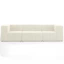 Ver imagem 6 de Sofá 3 Lugares para Sala Living Modular 264cm Lancaster F04 Veludo Bege - Lyam Decor
