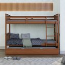 Ver imagem 2 de Beliche Triplo Solteiro de Madeira com Cama Auxliar