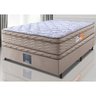 Cama Box Casal Colchão Ortofirm + Box 138x188x71 Double Face Espuma D33 Dourado - 1