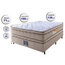 Ver imagem 2 de Cama Box Casal Colchão Ortofirm + Box 138x188x71 Double Face Espuma D33 Dourado