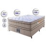 Cama Box Casal Colchão Ortofirm + Box 138x188x71 Double Face Espuma D33 Dourado - 2