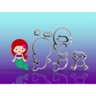 Cortador Pequena Sereia Ariel Cute Modular Mod 2 7 Cm - 1