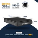 Ver imagem 4 de Colchão Ortobom de Espuma Pillow Top Confort Black Casal 138cm