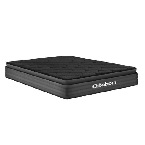 Colchão Ortobom de Espuma Pillow Top Confort Black Casal 138cm