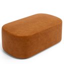 Ver imagem 1 de Puff Decorativo Orgânico para Living Quarto 100cm Doha W01 Couríssimo Canela - Lyam Decor