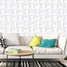 Papel Parede 3d Quadrado Mosaico Autocolante Decorativo Sala - 4