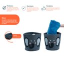 Ver imagem 3 de Kit 2 cestos organizadores infantis roupas e brinquedos elefante - Oikos