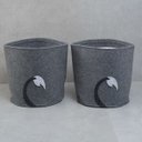 Ver imagem 5 de Kit 2 cestos organizadores infantis roupas e brinquedos elefante - Oikos