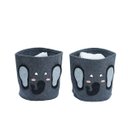 Ver imagem 1 de Kit 2 cestos organizadores infantis roupas e brinquedos elefante - Oikos