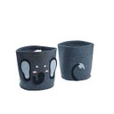 Ver mais imagens de Kit 2 cestos organizadores infantis roupas e brinquedos elefante - Oikos