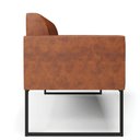 Ver imagem 4 de Sofá Namoradeira Base Industrial Preto Marisa Corano D03 - D\'rossi Cor Nozes