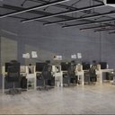 Ver imagem 7 de Conjunto de Escritório Smart 4 Livreiro e 5 Mesas 90cm - Off White e Cedro