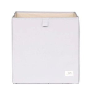 Cesto Organizador Quadrado Reciclado Solido Cinza - 3 Sprouts
