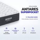 Ver imagem 6 de Cama Box Casal Suede + Colchão Airtech Molas Ensacadas Antares Ortobom 138x188x67 Preto