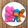 Painel Tecido Redondo 1.80M Pocoyo 03 - 1
