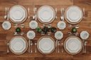 Ver imagem 4 de Estojo Com 6 Pratos Rasos Prisma Branca - Porcelana Schmidt