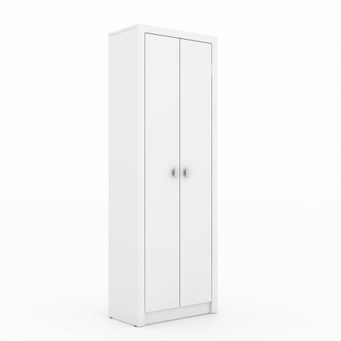 Armário Multiuso 2 Portas 4 Prateleiras Tecno Mobili - Branco