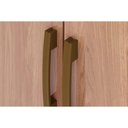 Ver imagem 5 de Guarda Roupa 3 Portas e 2 Gavetas Açaí Da133 C/ Pés Branco - Henn