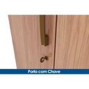 Ver imagem 4 de Guarda Roupa 3 Portas e 2 Gavetas Açaí Da133 C/ Pés Branco - Henn