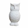 Estátua Escultura Coruja Bordada com Bolinhas 25 cm cru - 1