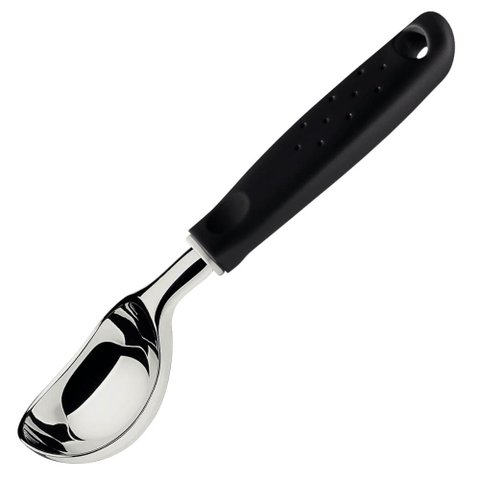 Kit 12 Pegadores Bola de Sorvete Tramontina Utilitá Concha Sorveteria Restaurante Preto 