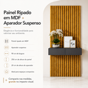 Ver imagem 2 de Aparador com Painel Ripado - Casa Elegante Ambiente Decorado:Cinza
