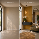 Ver imagem 3 de Aparador com Painel Ripado - Casa Elegante Ambiente Decorado:Cinza